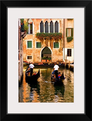 Italy, Venice, Venetian Lagoon, Adriatic Coast, Rio dei Barcaroli, gondolas