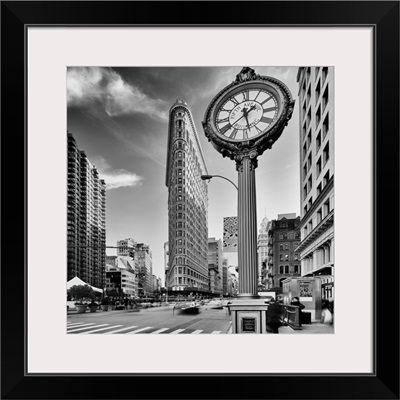 Manhattan, Flatiron Building, Manhattan Oldest Skyscraper And Its Clock