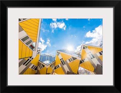 Netherlands, Rotterdam, The Cube Houses At The Oude Haven In The City Centre