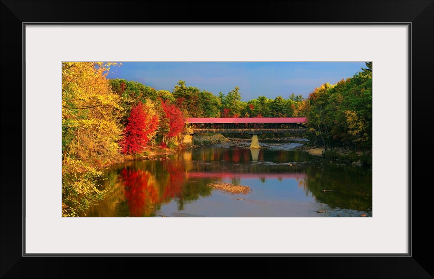 New Hampshire, Conway, New England, White Mountains, The Saco River Bridge