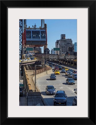 New York City, Manhattan, Roosevelt Island Tram, and Queensboro Bridge