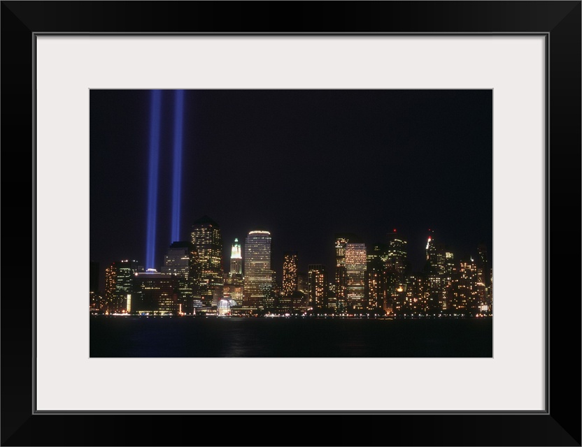 New York State, Manhattan, NYC, Tribute in Light to the fallen Twin Towers