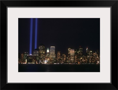 New York State, Manhattan, NYC, Tribute in Light to the fallen Twin Towers