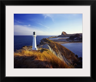 New Zealand, North Island, Wellington, Castlepoint lighthouse