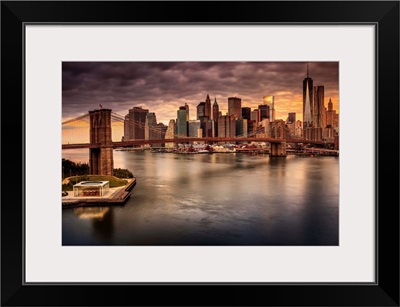 NYC, East River, Manhattan, Brooklyn Bridge