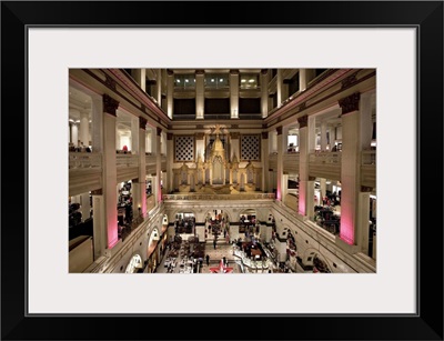 Pennsylvania, Philadelphia, Wanamaker Organ at Macy's on Market Street by the City Hall