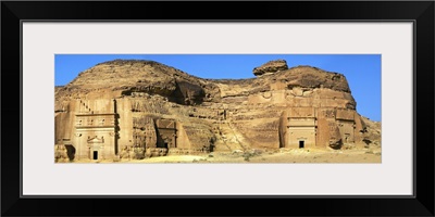 Saudi Arabia, Al Madinah, Al-'Ula, Site of ancient Hegra, tombs of Nabatean