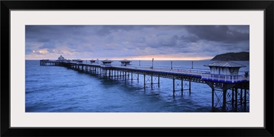 UK, Wales, View of the 670 meters long Victorian pier
