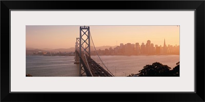 United States, California, San Francisco, Bay Bridge and Downtown