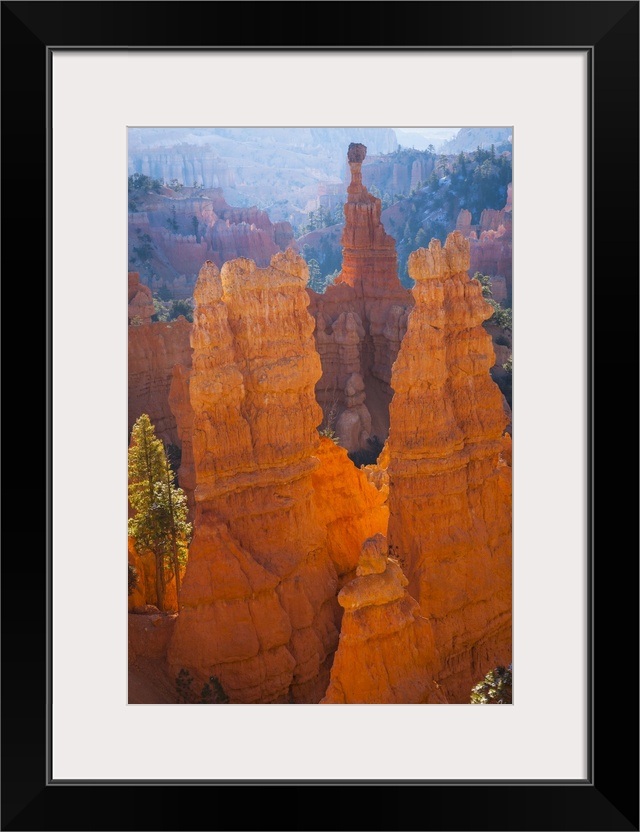 USA, Utah, Bryce Canyon National Park, Thor's Hammer at sunrise.