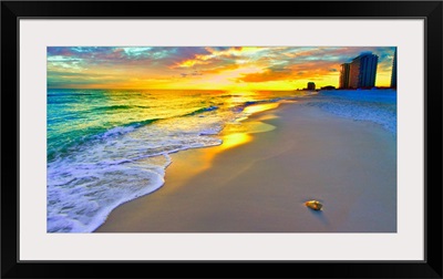 Panoramic-Beach-Sunset-Wall- -Prints