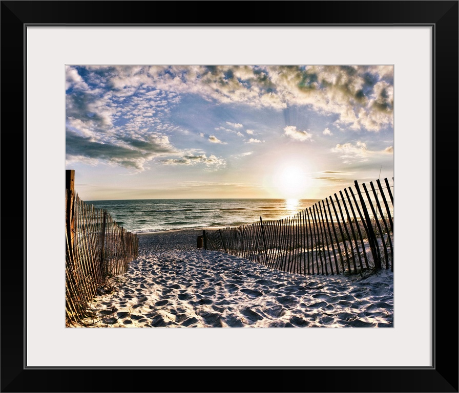 A beautiful sunset along Rosemary Beach, Florida.