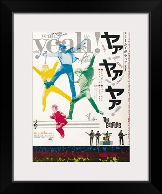 A Hard Day's Night, The Beatles, Japanese Poster Art, 1964