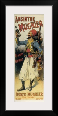Advertisement sign for absinthe Mugnier, 1895. Poster