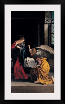Annunciation, by Orazio Gentileschi, 1633, Genoa, Italy
