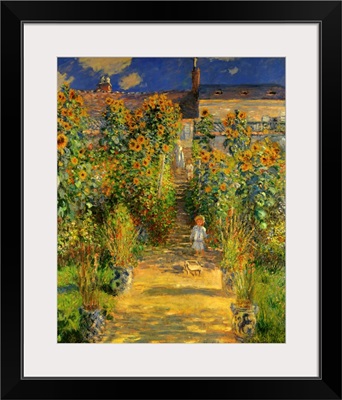 Artist's Garden at Vetheuil, 1880, by French impressionist Claude Monet