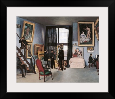 Artist's Studio, Rue de la Condamine, by Jean-Frederic Bazille, 1870. Musee d'Orsay