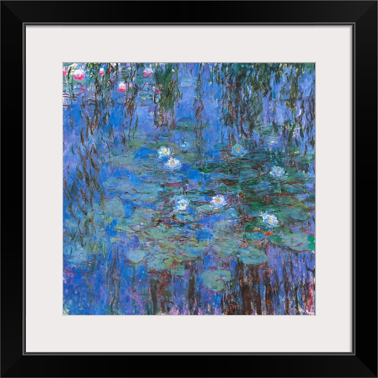 Blue Water Lilies, by Claude Monet, 1916 - 1919, 20th Century, oil on canvas, cm 200 x 200 - France, Ile de France, Paris,...