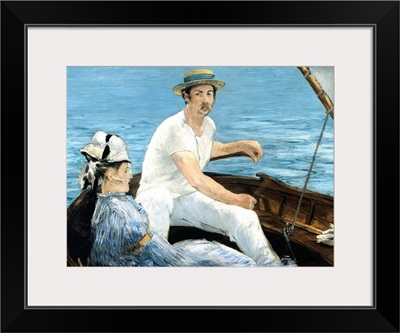 Boating, 1874, Oil on canvas, By French Impressionist Edouard Manet