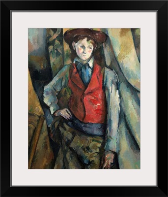 Boy in a Red Waistcoat, by Paul Cezanne, 1888-90
