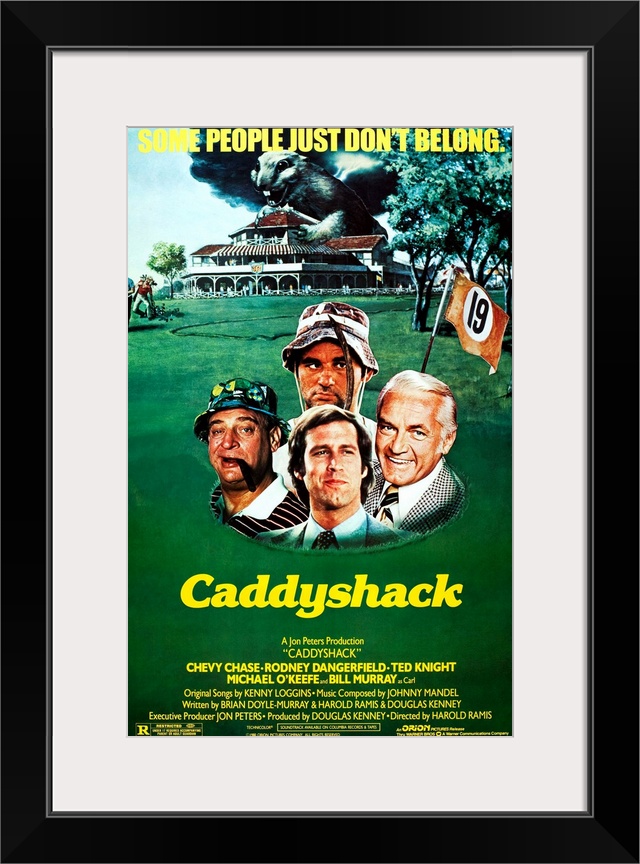 CADDYSHACK, US poster art, from left: Rodney Dangerfield, Bill Murray, Chevy Chase, Ted Knight, 1980,