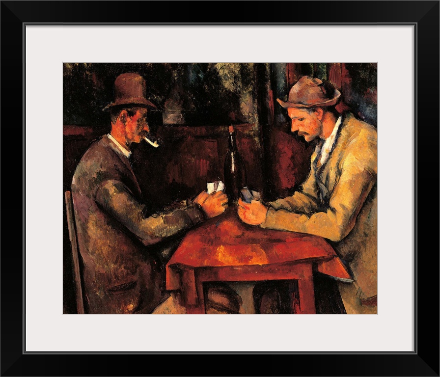The Card Players, by Paul Czanne, 1890 - 1892 about, 19th Century, oil on canvas, cm 47,5 x 57 - France, Ile de France, Pa...