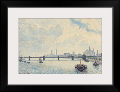 Charing Cross Bridge, London, by Camille Pissarro, 1890