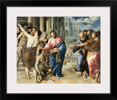 Christ Healing The Blind, By El Greco, C. 1573. National Gallery, Parma, Italy