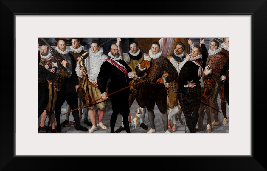 Company of Captain Dirck Rosecrans and Lieutenant Pauw, by Cornelis Ketel, 1588, Dutch oil painting. Thirteen officers of ...