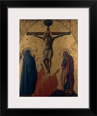Crucifixion (from Pisa Polyptych), by Masaccio, 1426. Capodimonte, Naples, Italy