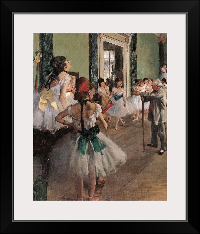 The Dance Class, by Edgar Degas, 1873, 19th Century, oil on canvas, cm 85 x 75 - France, Ile de France, Paris, Muse dOrsay...