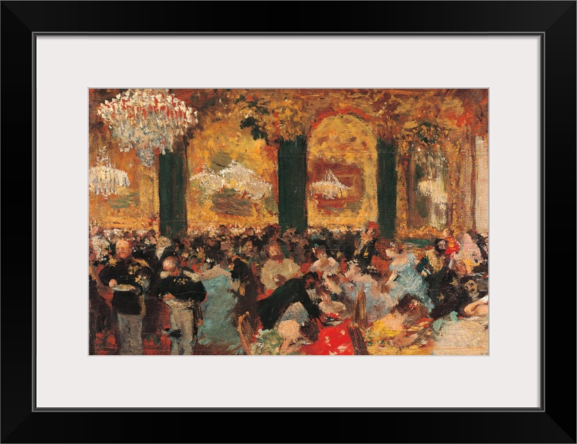 Dinner at the Ball, by Edgar Degas, 1879, 19th Century, oil on canvas, - France, Ile de France, Paris, Muse dOrsay, MNR226...