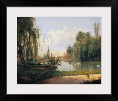 Ducal Park Of Colorno With A View Of The Pond, 1830. Parma, Italy