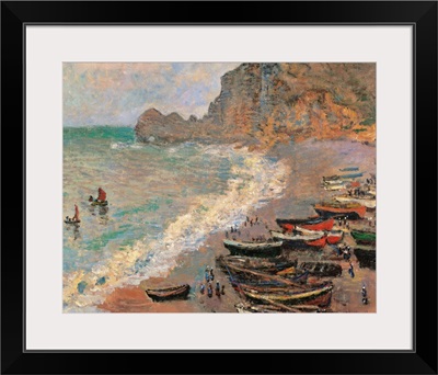 Etretat. The Beach, by Claude Monet, 1883. Musee d'Orsay, Paris, France