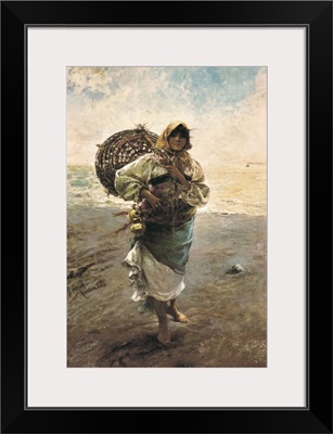 Fisherwoman by Rafael Senet y Perez