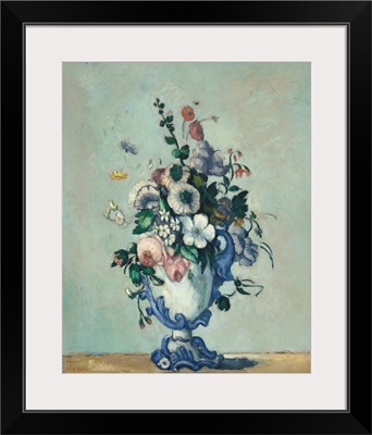 Flowers in a Rococo Vase, by Paul Cezanne, 1876