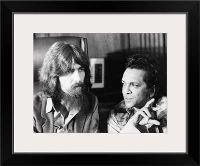 Former Beatle George Harrison (left) and Indian musician Ravi Shankar