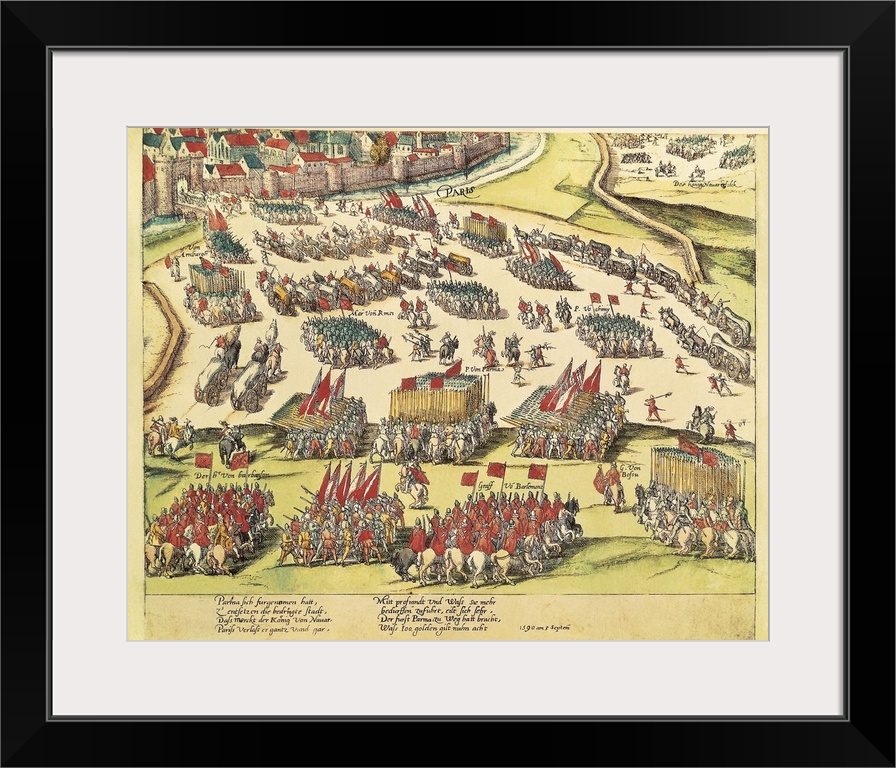 France. Wars of Religion. Siege of Paris (3rd September 1590). Engraving. FRANCE. Paris. Mus.e Carnavalet (Carnavalet Muse...