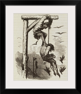 Gargantua and Pantagruel. Uses of Pantagruelion. Illustration by Paul Gustave Dore
