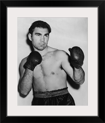 German boxer Max Schmeling in a boxing pose in 1938