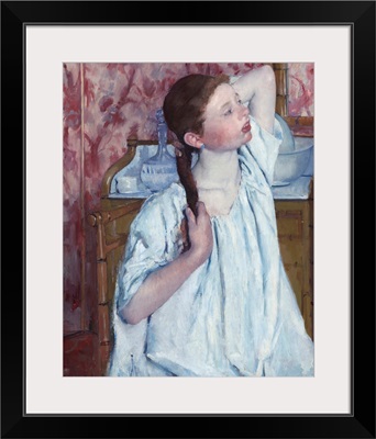 Girl Arranging Her Hair, by Mary Cassatt, 1886