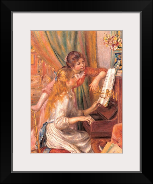 Girls at the Piano, by Pierre-Auguste Renoir, 1892, 19th Century, oil on canvas, cm 116 x 90 - France, Ile de France, Pari...