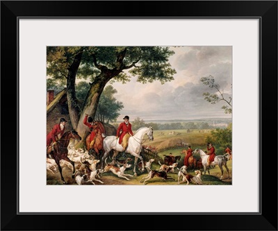 Hunting in Fontainebleau Forest, By Carle Vernet, c. 1780-1830, French painting
