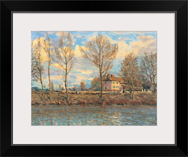 The Island of La Grande Jatte, Neuilly sur Seine, by Alfred Sisley, 1873, 19th Century, oil on canvas, cm 50,5 x 65 - Fran...