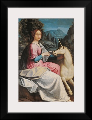 Lady And The Unicorn (Probably Giulia Farnese), By Luca Longhi, Before 1580.
