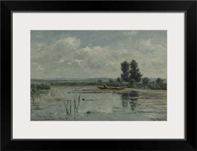 Lake near Loosdrecht, 1887, Dutch painting, oil on canvas
