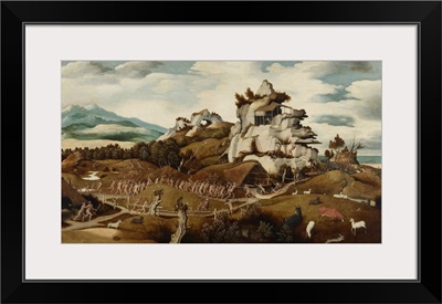 Landscape with an Episode from the Conquest of America, by Jan Mostaert