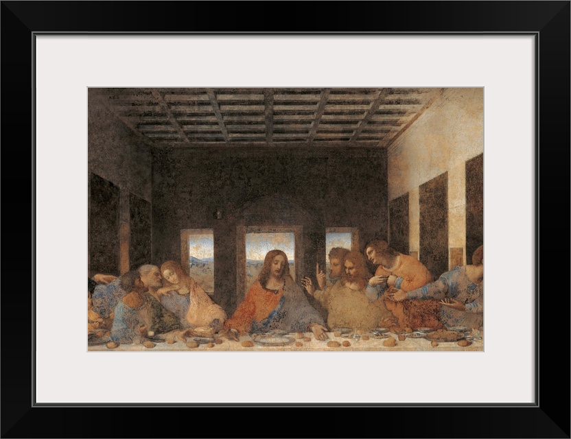 The Last Supper, by Leonardo da Vinci, 1495 - 1497 about, 15th Century, tempera and oil on two layers of plaster, cm 460 x...