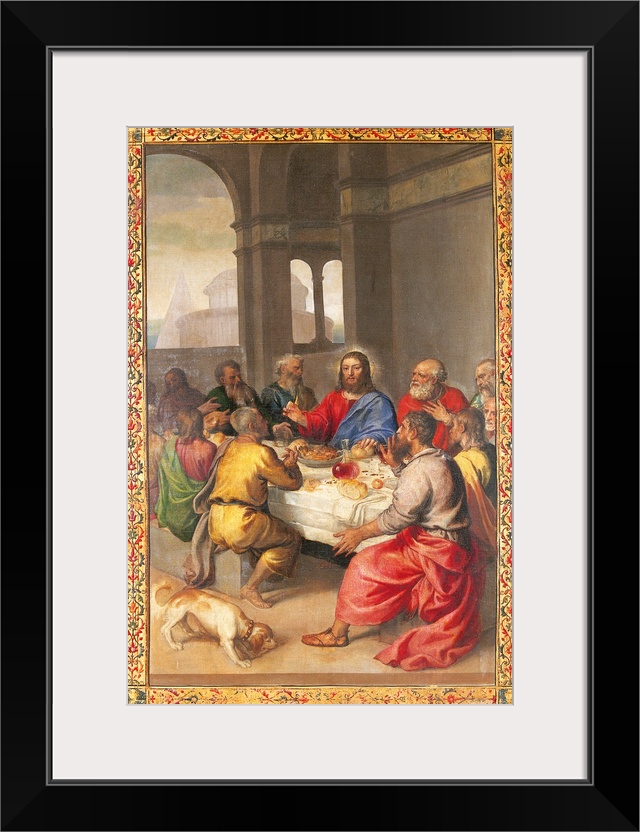 The Last Supper, by Tiziano Vecellio known as Titian, 1542 - 1544 about, 16th Century, oil on canvas, cm 163 x 104 - Italy...