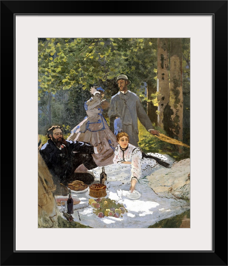 3715, Claude Monet, French School. Luncheon on the Grass. 1865. Oil on canvas, 2.17 x 2.48 m. Paris, musee d'Orsay. C3715,...